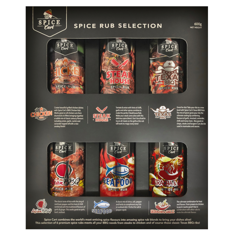 King of the Grill Spice Rubs Set - 6 Pack